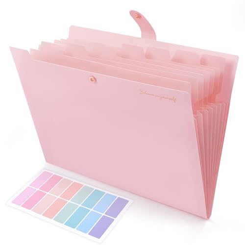 Smart Home SKYDUE Expanding File Folder, Accordion File Organizer with 8 for Daily Use