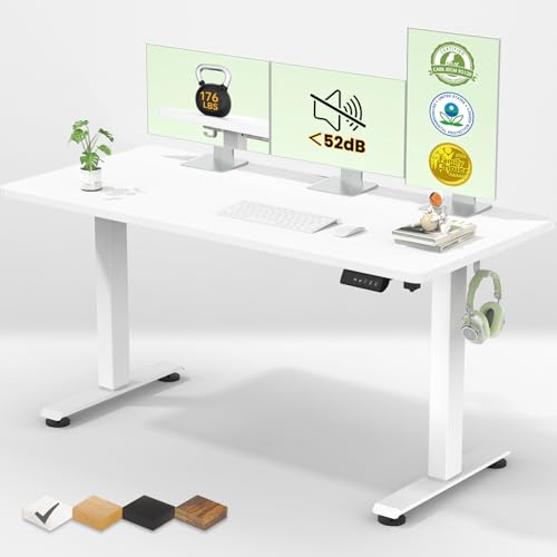 exclusive Veken 55 Inch Large Electric Standing Desk,Sit to Kit